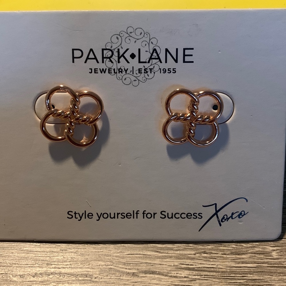 Rose gold earrings